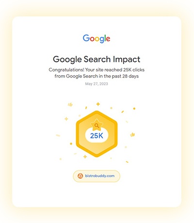 bistro-buddy-achievement-search-google-com-2500-clicks-in-28-days Jason Card - BISTRO BUDDY | Food and Drink Network Social Network | Food Trucks Events  Instantly book a meeting with Jason Card on BISTRO BUDDY. Simplify your scheduling with easy calendar integration. Perfect for food and drink industry professionals looking to connect and collaborate. Book now to take the first step towards growth and opportunity. Google Search Impact Congratulations! Your site reached 25K clicks from Google Search in the past 28 days