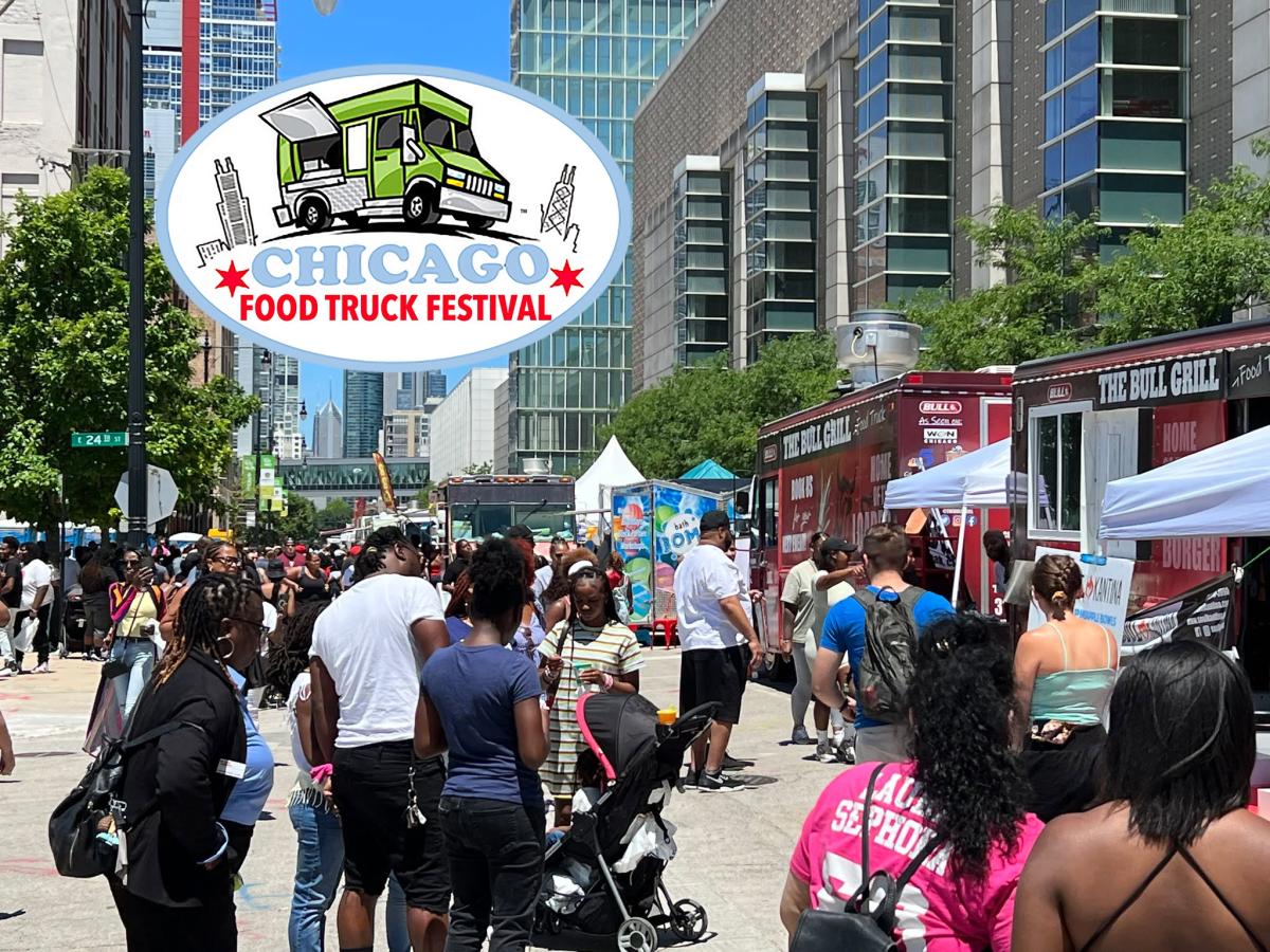 Chicago Food Truck Festival 2025, Chicago food trucks, South Loop events, gourmet street food, family-friendly Chicago events, Chicago summer festivals, food and music festival